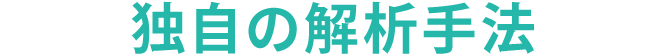 独自の解析手法